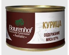 Baurenhof Holistic консерва влажный корм для кошек курица 100г