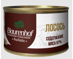 Baurenhof Holistic консерва влажный корм для кошек лосось 100г