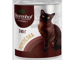 Baurenhof Holistic консерва влажный корм для кошек перепёлка 240г