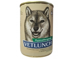 Vetlanch Hypoallergenic консерва д/собак профилактика пищевой аллергии и непереносимости 340г