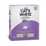 Cat's White BOX Premium Lavender комкующийся наполнитель c ароматом лаванды 10л