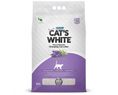 Cat's White Lavender комкующийся наполнитель с ароматом лаванды 10л