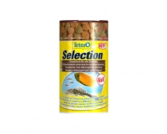 Tetra Selection смесь корм для всех видов рыб хлопья/чипсы/гранулы/микс 100мл/45г