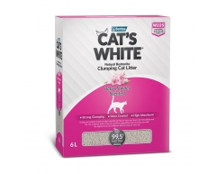 Cat's White BOX Premium Baby комкующийся наполнитель c ароматом дет присыпки 6л