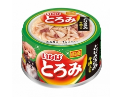 Inaba Toromi консерва для собак куриное филе/говядина в бульоне 80г