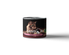 LANDOR консерва для стерилизованных кошек индейка/клюква 200г