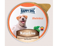 Happy Dog NaturLine ламистер для собак паштет индейка 125г