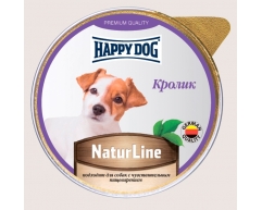 Happy Dog NaturLine ламистер для собак паштет кролик 125г
