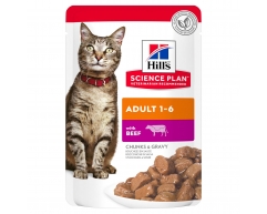 Hill's Science Plan Adult Beef пауч для взрослых кошек говядина 85г