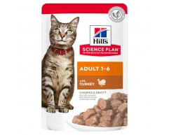 Hill's Science Plan Adult Turkey пауч для взрослых кошек индейка 85г