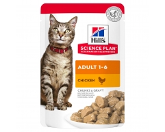 Hill's Science Plan Adult Chicken пауч для взрослых кошек курица 85г