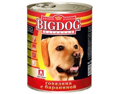 Зоогурман Big Dog консерва для собак говядина/баранина 850г