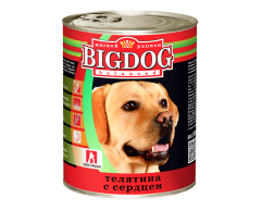 Зоогурман Big Dog консерва для собак телятина/сердце 850г