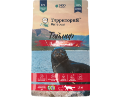 Территория Таймыр сухой корм для взрослых кошек рыба с брусникой 1,5кг