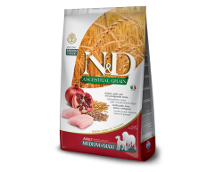 N&D Low Grain Dog Adult Medium/Maxi Chicken/Pomegranate сухой корм для собак курица/гранат 15кг