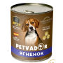 Petvador косерва для взрослых собак ягненок/лосось 400г