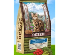 Dezzie Sensitive Digestion Cat сухой корм для кошек с чувствительн пищеварением индейка/курица 400гр