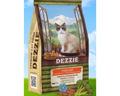 Dezzie Sterilized Cat сухой корм для стерилизованных кошек индейка/курица 400гр