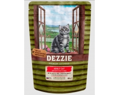 Dezzie Adult Cat Duck & Liver пауч для кошек утка и печень в соусе 85г
