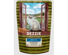 Dezzie Adult Cat Veal пауч для кошек телятина в соусе 85г