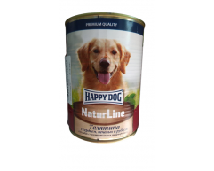 Happy Dog NaturLine консерва для собак телятина/сердце/печень/рубец 970г