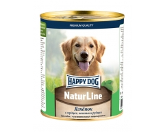 Happy Dog NaturLine консерва для собак ягнёнок/сердце/печень/рубец 970г
