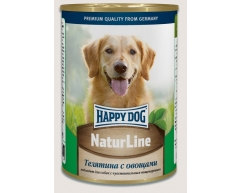 Happy Dog NaturLine консерва для собак телятина/овощи 970г