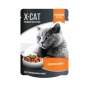 X-CAT пауч для стерилизованных кошек индейка в соусе 85г