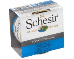 Schesir консерва для кошек тунец в собственном соку №060 85г