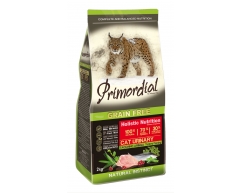 Primordial Grain Free Urinary Turkey Farring сухой беззерновой корм для кошек при МКБ 2кг