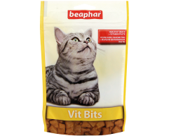Beaphar Vit Bits лакомство подушечки для кошек с мультивитаминной пастой 35г