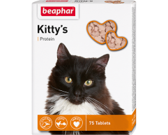 Beaphar Kitty's витамины для кошек с протеином рыба/курица 75таб