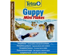 Tetra Guppy Mini Flakes хлопья корм для гуппи/живородящих карпозубых 12г