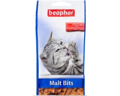 Beaphar Malt Bits подушечки для выведения шерсти 75т 35г