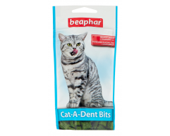 Beaphar Cat-A-Dent Bits лакомство подушечки для чистки зубов кошкам 35г