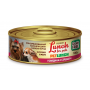 Lunch for pets консерва для собак мелких пород кусочки в желе говядина/сердце 100г