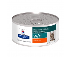 Hill's PRESCRIPTION DIET w/d консерва для кошек лечение сахорного диабета 156г