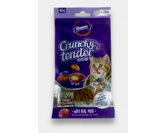 Gnawlers Crunchy tender лакомство для кошек подушечки с лососем 65г