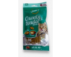 Gnawlers Crunchy tender лакомство для кошек подушечки с курицей и молоком 65г