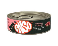 Enso консерва для кошек паштет с говядиной и клюквой 100г