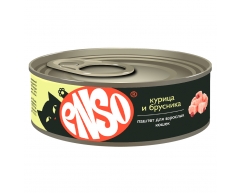 Enso консерва для кошек паштет с курицей и брусникой 100г