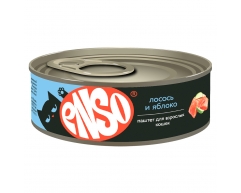 Enso консерва для кошек паштет с лососем и яблоком 100г