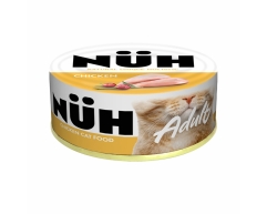 Nuh консерва для взрослых кошек Говядина с цыпленком 100г