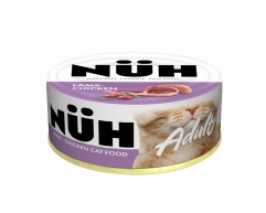 Nuh консерва для взрослых кошек Ягненок с цыпленком 100г
