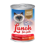 Lunch for pets консерва для кошек говядина/сердце в желе профилактика МКБ 400г