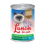 Lunch for pets консерва для кошек перепёлка/кролик в желе профилактика МКБ 400г