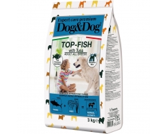 Dog&Dog Expert Premium Top-Fish сухой корм для взрослых собак с тунцом 3кг