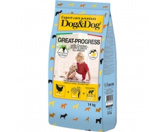 Dog&Dog Expert Premium Great-Preogress сухой корм для щенков с курицей 14кг