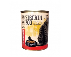 Siberia Zoo консерва для кошек говядина  340г