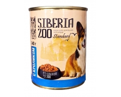 Siberia Zoo консерва для собак кролик 340г